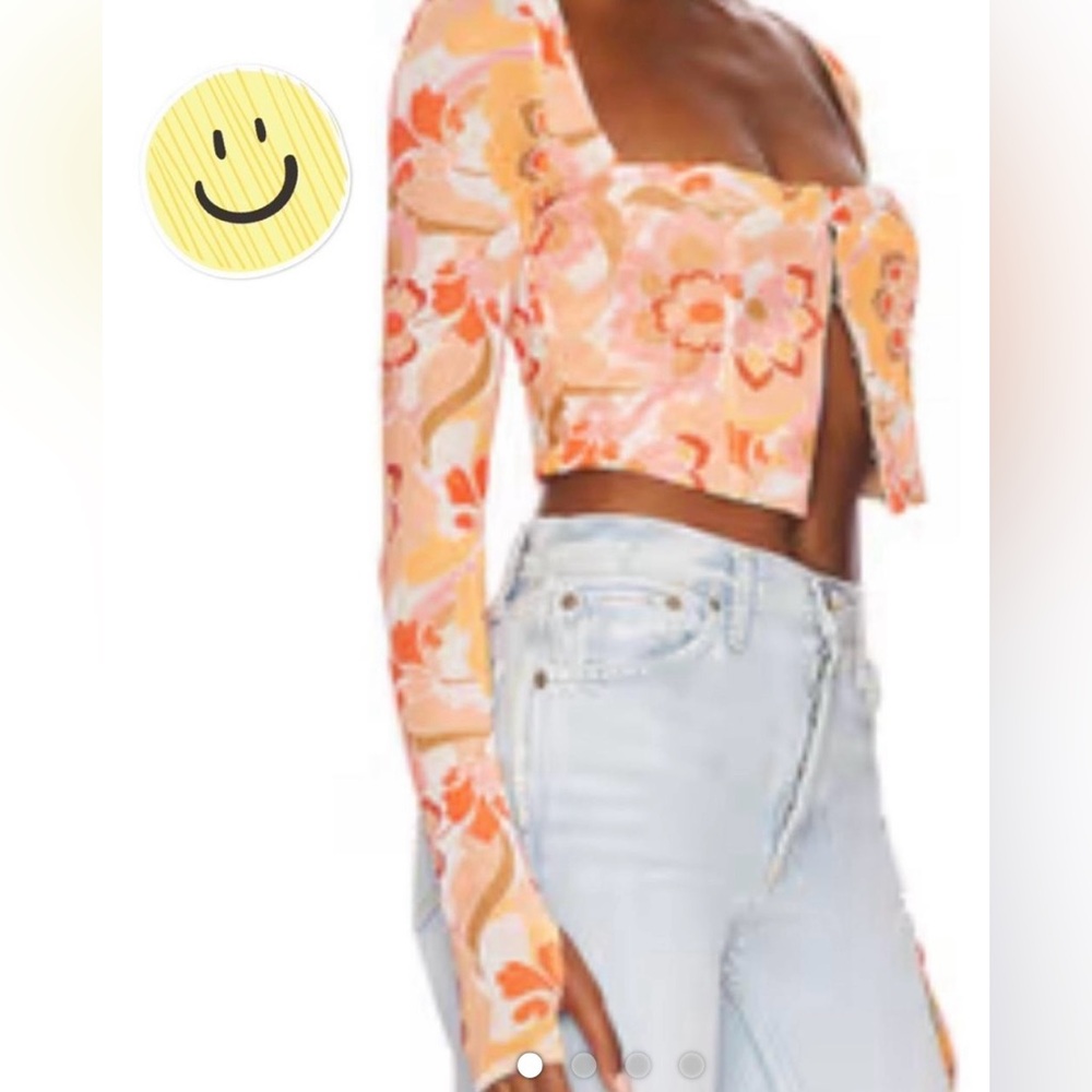 - AFRM Floral Bustier Top